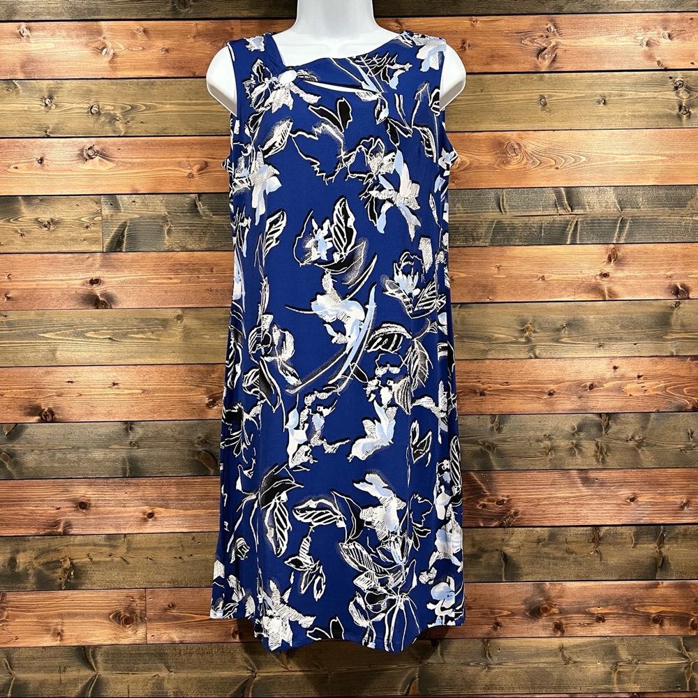Floral Print Sleeveless Dress | JM Collection